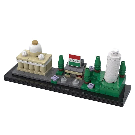 Italy Skyline Building Kit | LEGO-Compatible MOC - 1