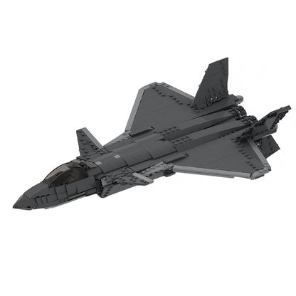 J-20 Stealth Fighter MOC Building Kit | Modern Aircraft Model - 7
