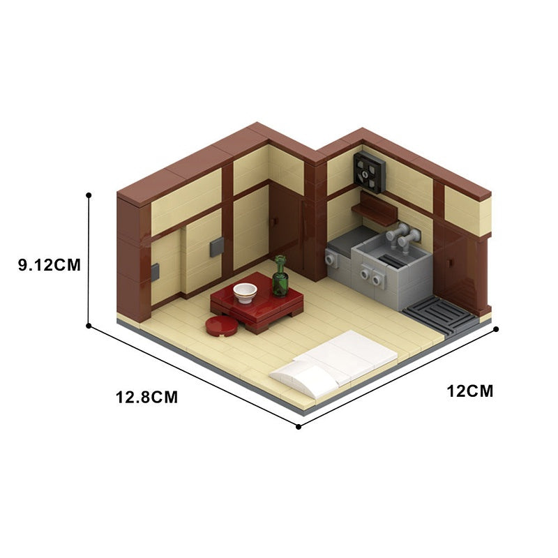 Japanese Apartment MOC Building Kit | Urban Architecture Model - 3