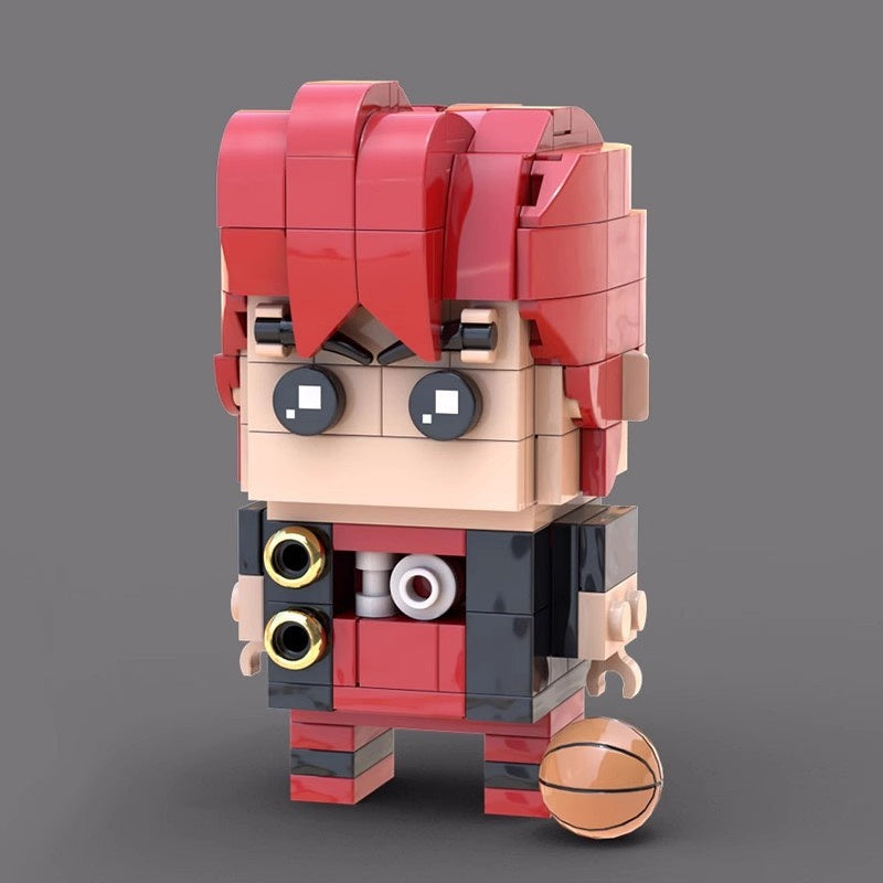 Japanese Basketball Anime Team BrickHeadz Building Kit | LEGO-Compatible MOC - 2