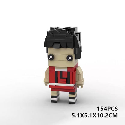 Japanese Basketball Anime Team BrickHeadz Building Kit | LEGO-Compatible MOC - 20