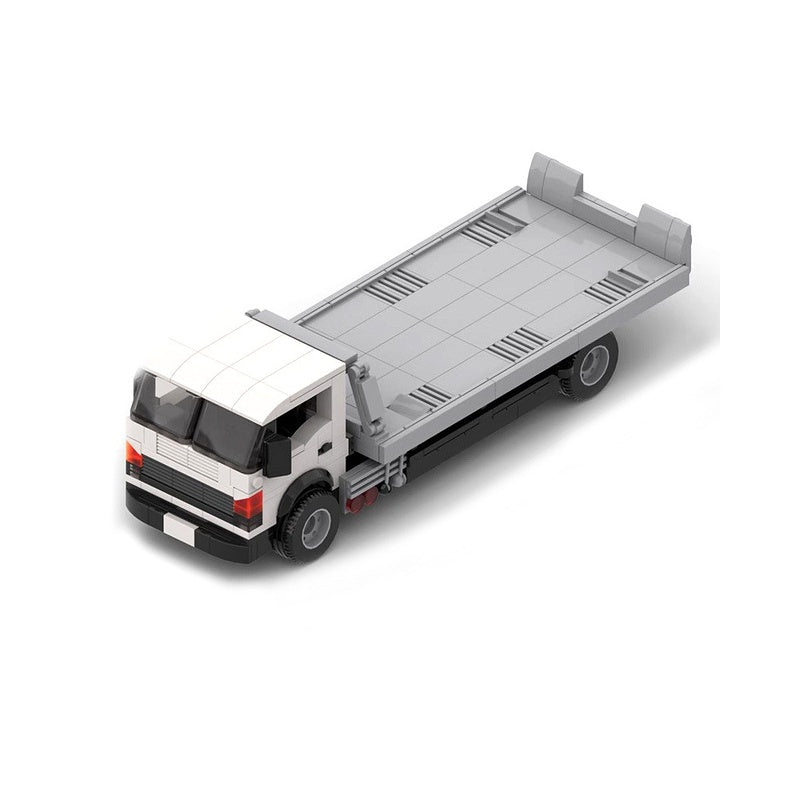 Japanese Flatbed Tow Truck Building Kit | LEGO-Compatible MOC - 1