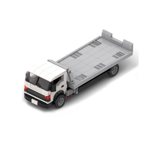 Japanese Flatbed Tow Truck Building Kit | LEGO-Compatible MOC - 1