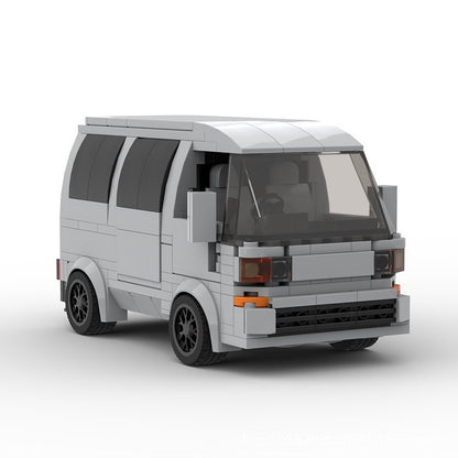 Japanese Kei Van Building Kit | LEGO-Compatible MOC - 1
