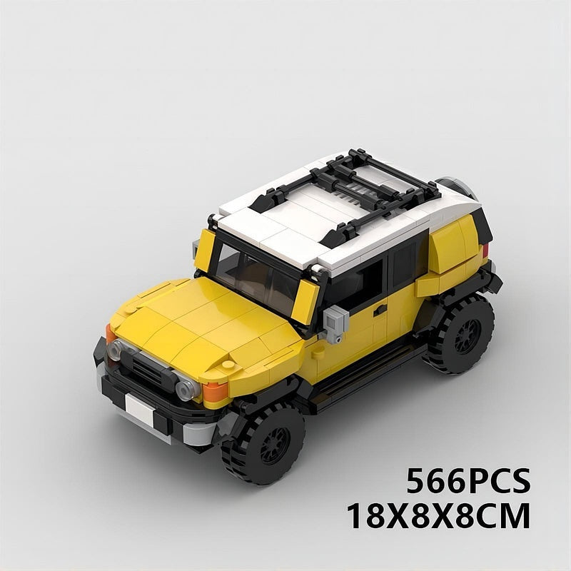 Japanese Retro 4x4 Cruiser SUV MOC Building Kit | Off-Road Vehicle Model - 7