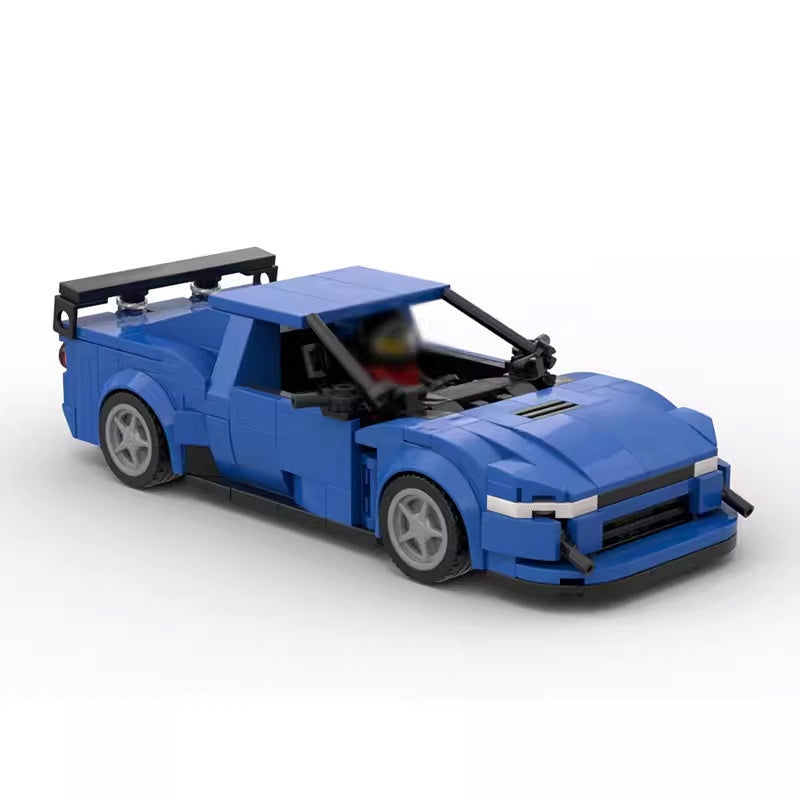 Japanese Retro Turbo Sports Car R33 Tuner Coupe Building Kit | LEGO-Compatible MOC - 1