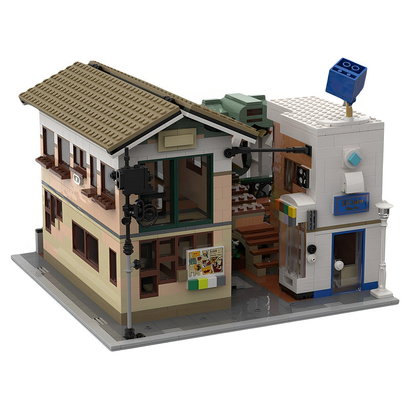 Japanese Ryokan & Bar Art Gallery MOC Building Kit - 1
