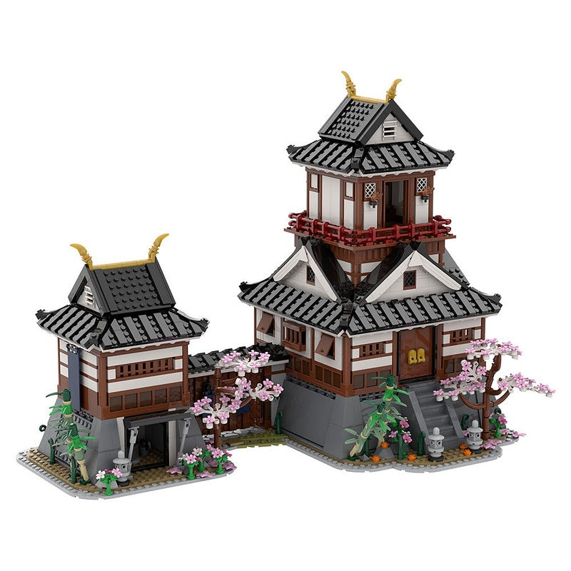 Japanese Samurai Castle MOC Building Kit | Historic Fortress Model - 1