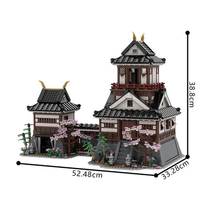Japanese Samurai Castle MOC Building Kit | Historic Fortress Model - 2