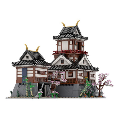 Japanese Samurai Castle MOC Building Kit | Historic Fortress Model - 3