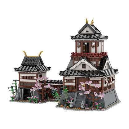 Japanese Samurai Castle MOC Building Kit | Historic Fortress Model - 4