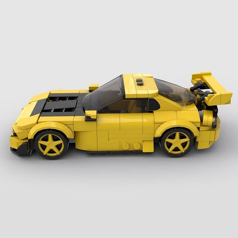 Japanese Street Racer FD3S Style MOC Building Kit | Sports Car Model - 2