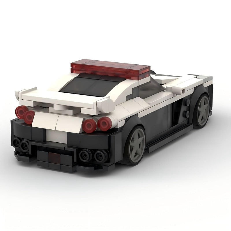 Japanese Turbo Sports Police Cruiser MOC Building Kit | Vehicle Model - 3