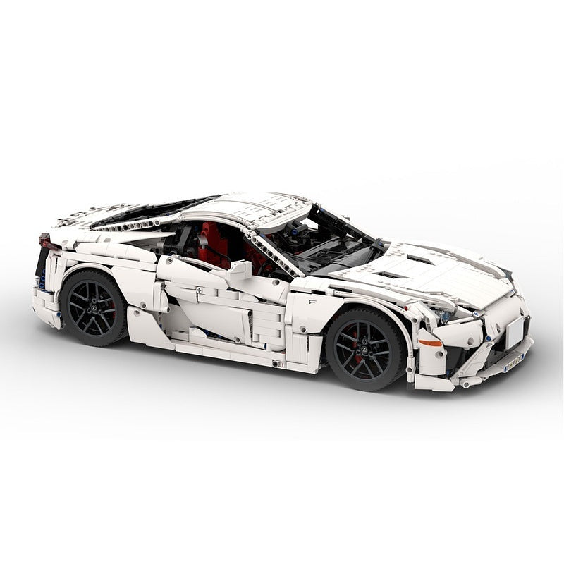 Japanese V10 Supercar MOC Building Kit | 1:8 Scale Vehicle Model - 1