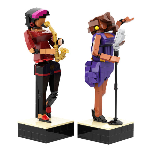 jazz club building set | lego compatible - 2