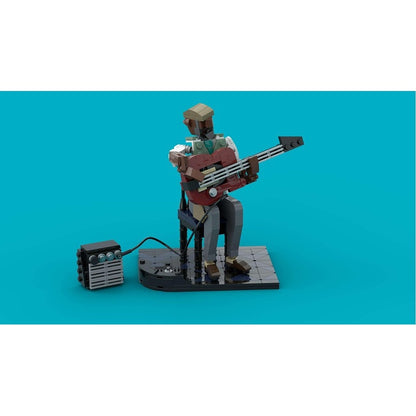 Jazz Guitarist MOC Building Kit | Musician Character Display Model - 4