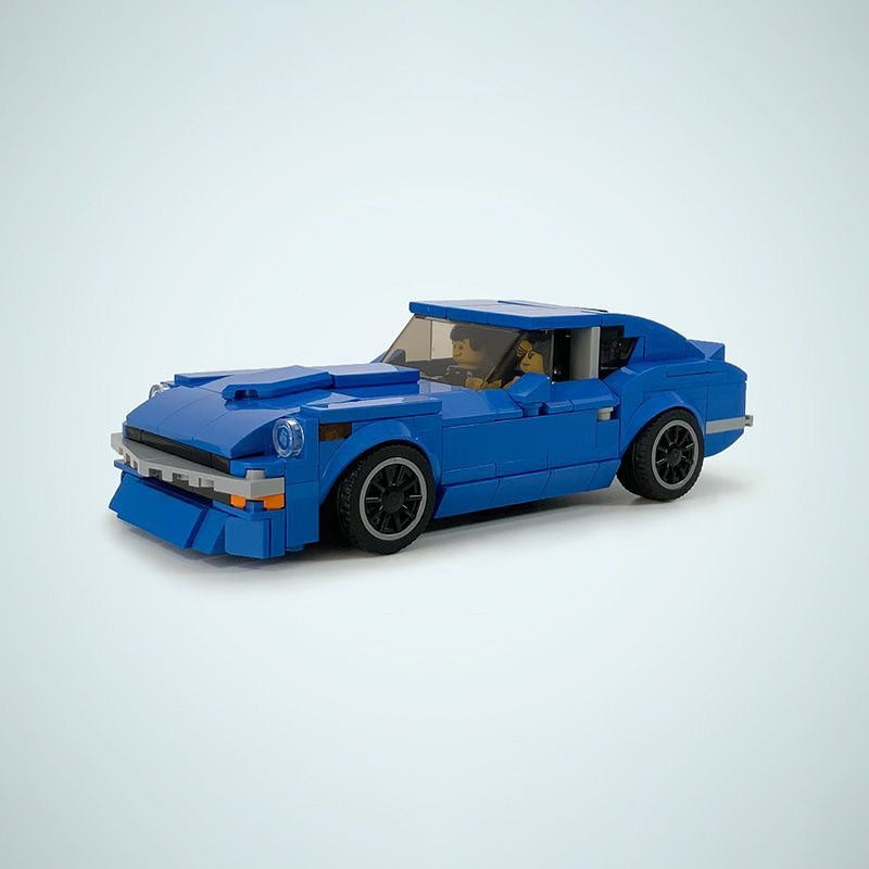 JDM Z-Style Midnight Highway Racer Building Kit | 8-wide LEGO-Compatible MOC - 1
