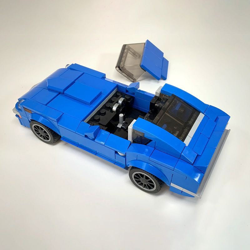 JDM Z-Style Midnight Highway Racer Building Kit | 8-wide LEGO-Compatible MOC - 2