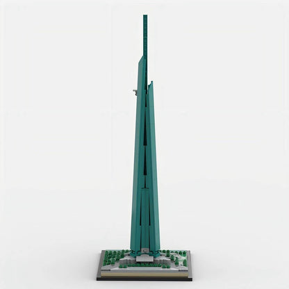 Jeddah Skyline Tower MOC Micro Skyscraper Building Kit 1:2100 Scale Model - 2