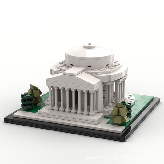 Jefferson Memorial Building Kit | LEGO-Compatible MOC - 1