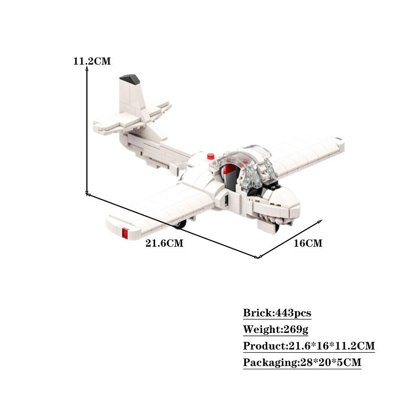 Jet Trainer Aircraft MOC Building Kit | Advanced Aviation Model - 3