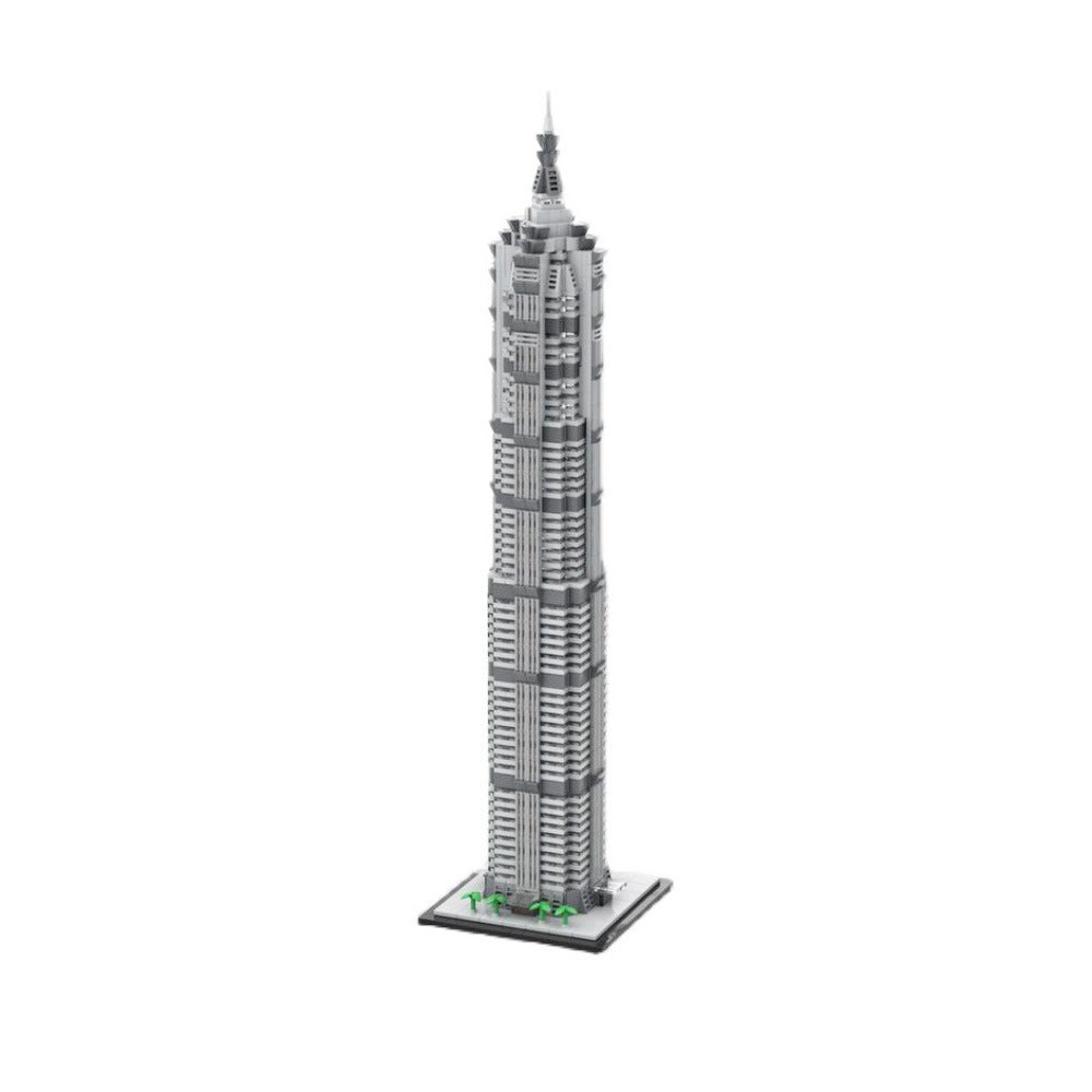 Jin Mao Tower Building Kit | 1:800 Scale | LEGO-Compatible MOC - 1