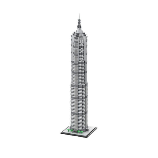 Jin Mao Tower Building Kit | 1:800 Scale | LEGO-Compatible MOC - 1