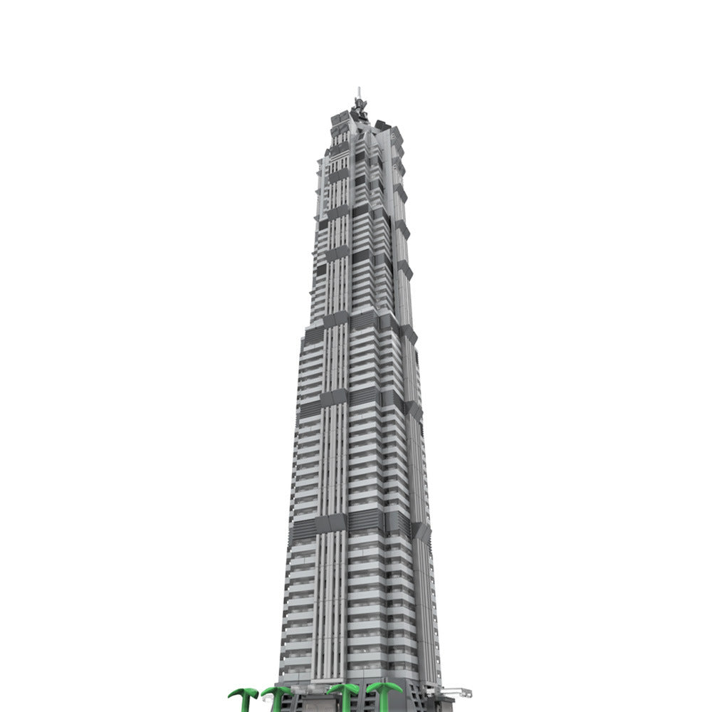 Jin Mao Tower Building Kit | 1:800 Scale | LEGO-Compatible MOC - 2