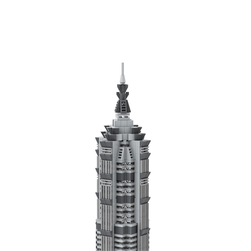 Jin Mao Tower Building Kit | 1:800 Scale | LEGO-Compatible MOC - 3
