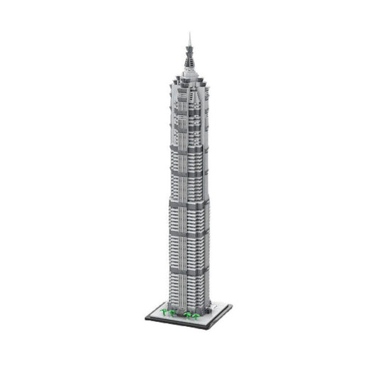 Jin Mao Tower MOC Skyscraper Architecture Building Kit 1:800 Scale - 1