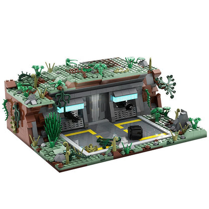 Jungle Planet Outpost Base Building Kit | LEGO-Compatible MOC - 1