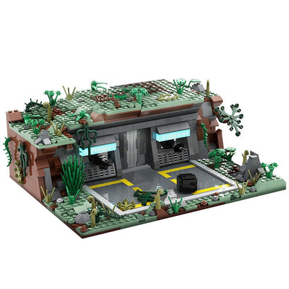Jungle Planet Outpost Base Building Kit | LEGO-Compatible MOC - 3