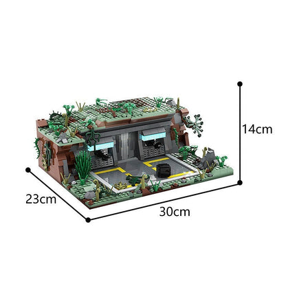 Jungle Planet Outpost MOC Building Kit | Sci-Fi Base Diorama - 2
