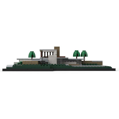 Kaufmann Desert House 1:250 Architecture MOC Building Kit - 4