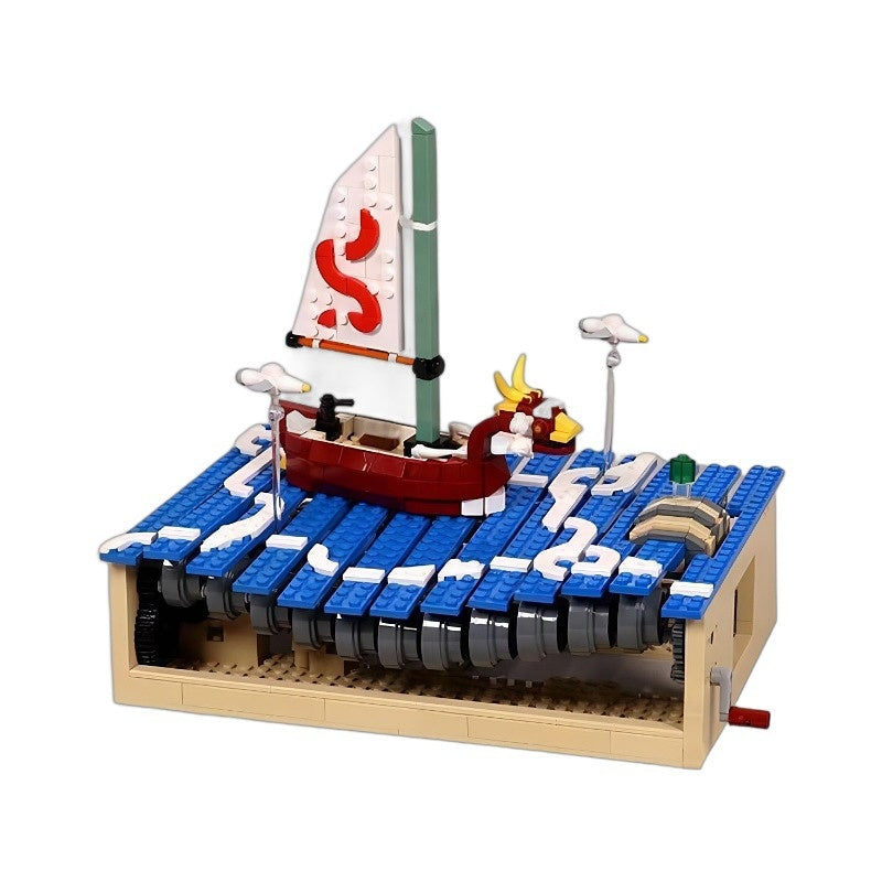 Kinetic Great Sea Sailing Adventure Building Kit | LEGO-Compatible MOC - 3