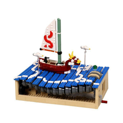 Kinetic Great Sea Sailing Adventure MOC Building Kit | Moving Ship Model - 1