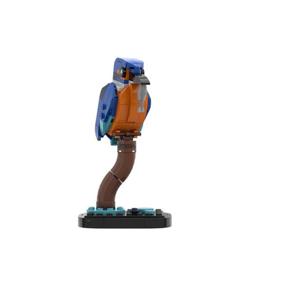 Kingfisher Bird MOC Building Kit – Wildlife Display Model Set - 1