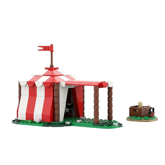 Knights Tent MOC Building Kit | Medieval Camp Architecture Model - 1