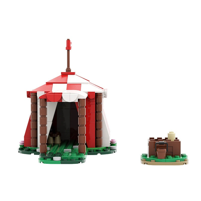 Knights Tent MOC Building Kit | Medieval Camp Architecture Model - 3