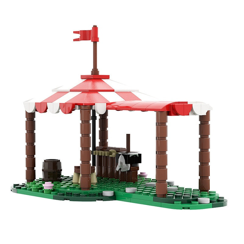 Knights Tent MOC Building Kit | Medieval Camp Architecture Model - 4