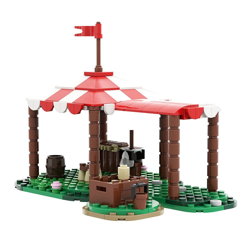 Knights Tent MOC Building Kit | Medieval Camp Architecture Model - 5
