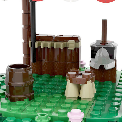 Knights Tent MOC Building Kit | Medieval Camp Architecture Model - 6