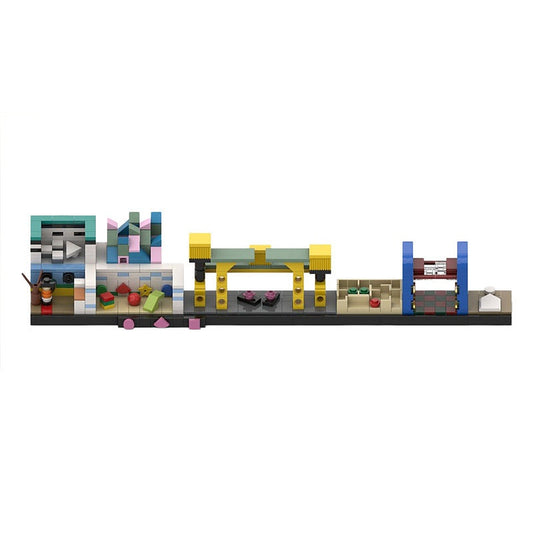  Korean DystopianSurvival Game Skyline Building Kit | LEGO-Compatible MOC - 1