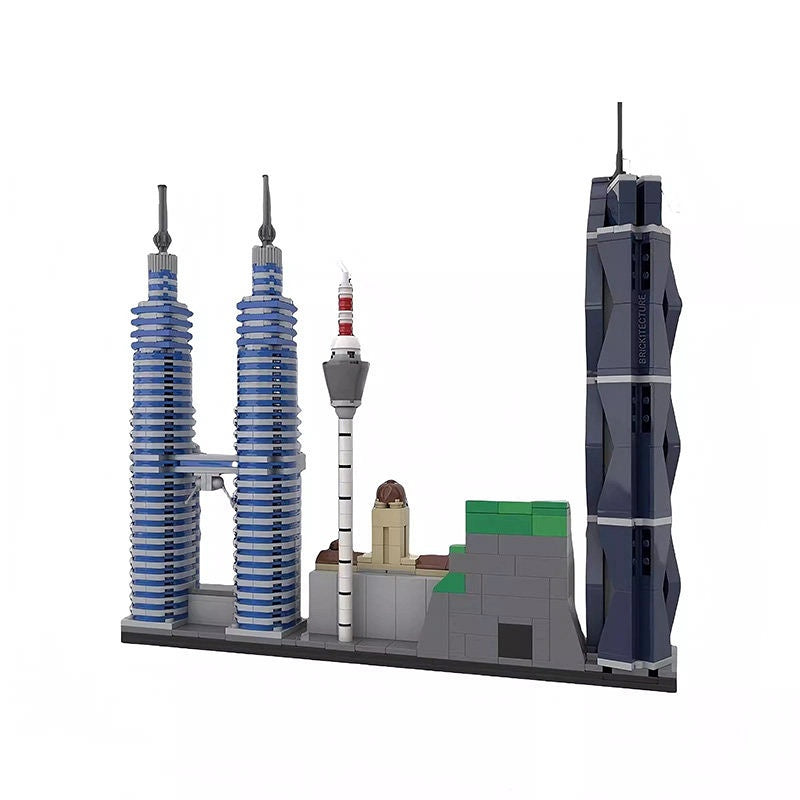 Kuala Lumpur Skyline Building Kit | LEGO-Compatible MOC - 3