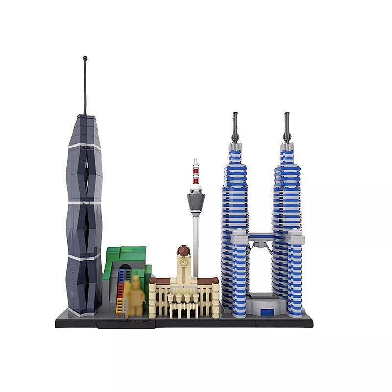 Kuala Lumpur Skyline Building Kit | LEGO-Compatible MOC - 4