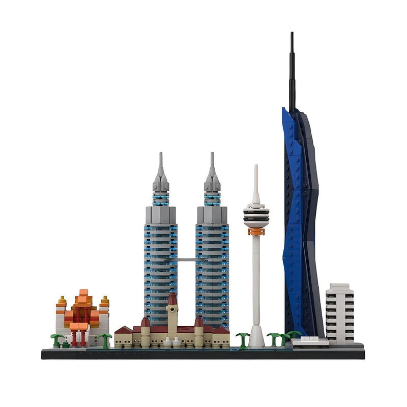 Kuala Lumpur Skyline Building Kit | LEGO-Compatible MOC - 4