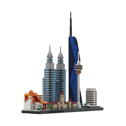 Kuala Lumpur Skyline MOC Building Kit | City Landmark Architecture Display Model - 1