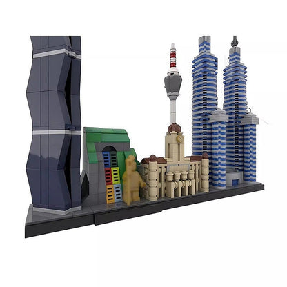 Kuala Lumpur Skyline MOC Building Kit | City Landmark Architecture Display Model - 6