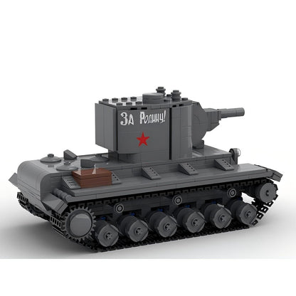 KV-2 Heavy Assault Tank MOC Building Kit | 152 mm Gun Vehicle Model - 1