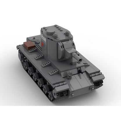 KV-2 Heavy Assault Tank MOC Building Kit | 152 mm Gun Vehicle Model - 2